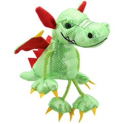 Jouet-Marionnette à doigts - dragon vert
