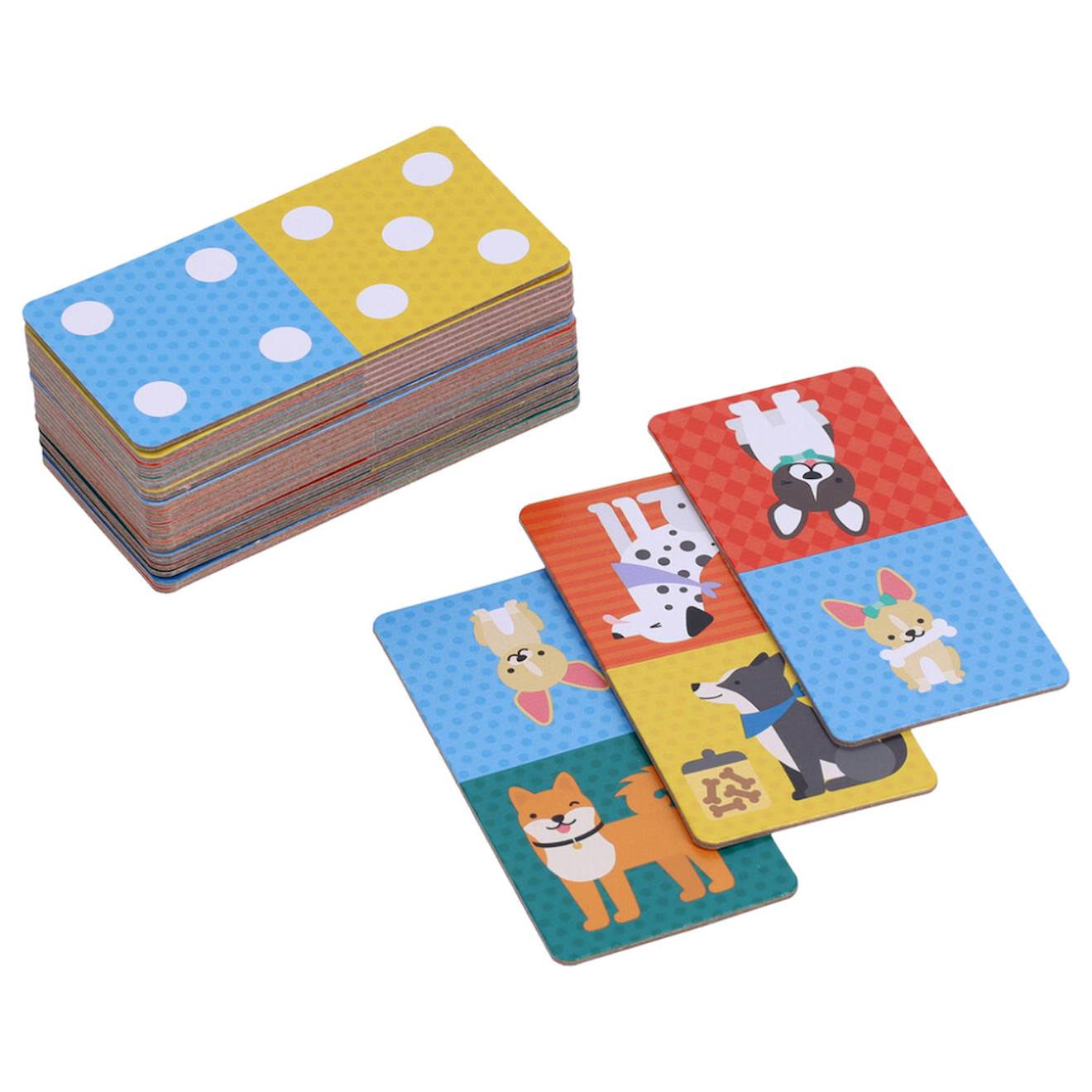 Jeu De Dominos Doggies Jeu D observation Et De Chiffres Dès 3 Ans Multicolor