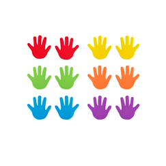 Jouet-Premier âge-Marques de mains - 6 paires - jouet éducatif pour enfants