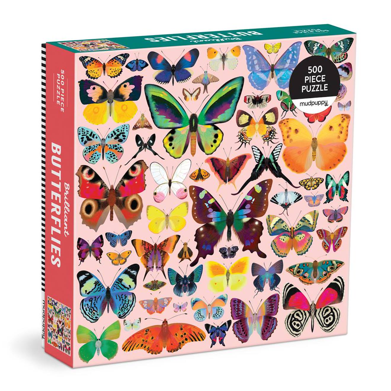 Puzzle 500 Pieces - Papillons Multicolor
