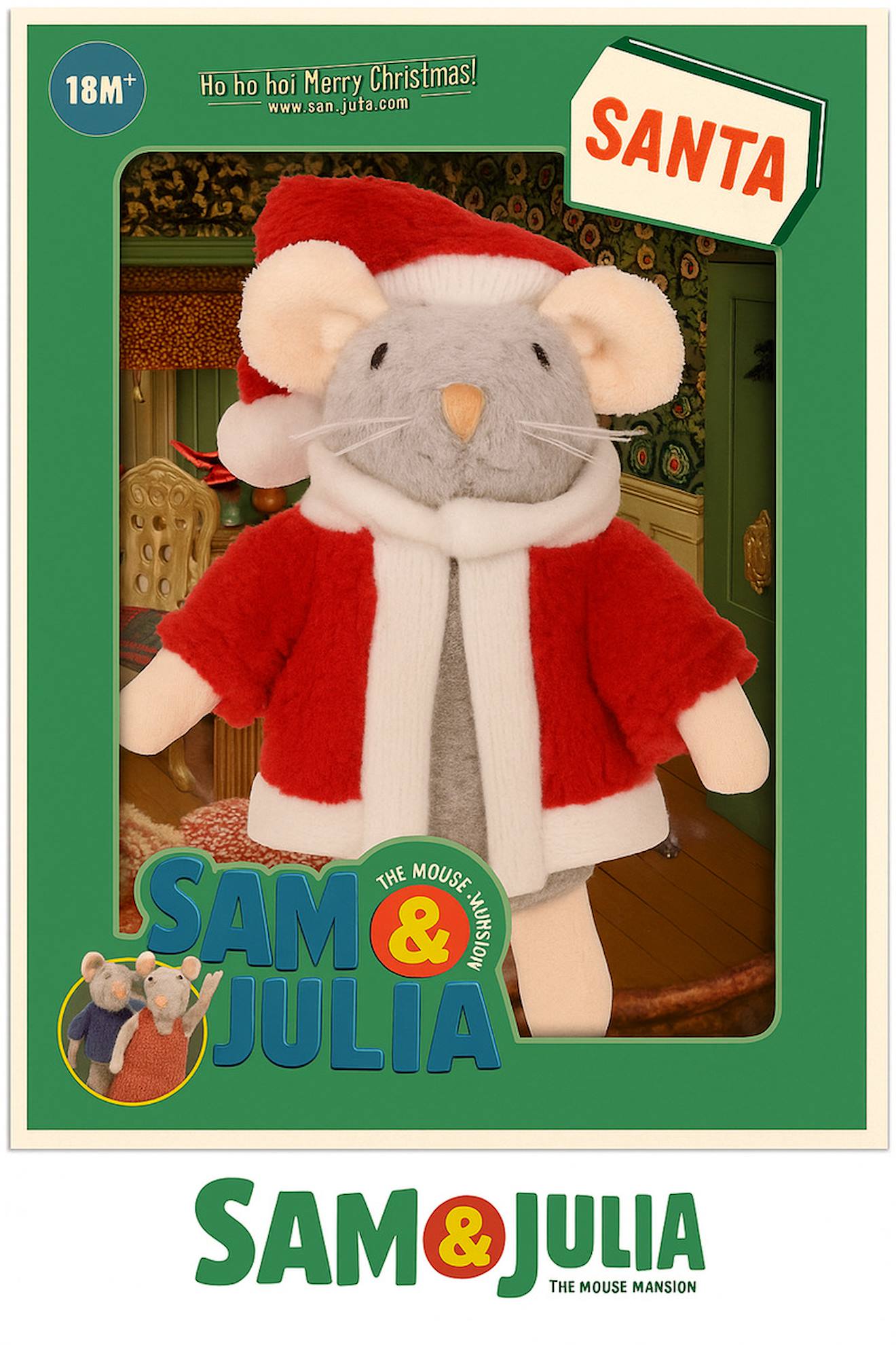 Peluche, Poupée Père Noël Multicolor