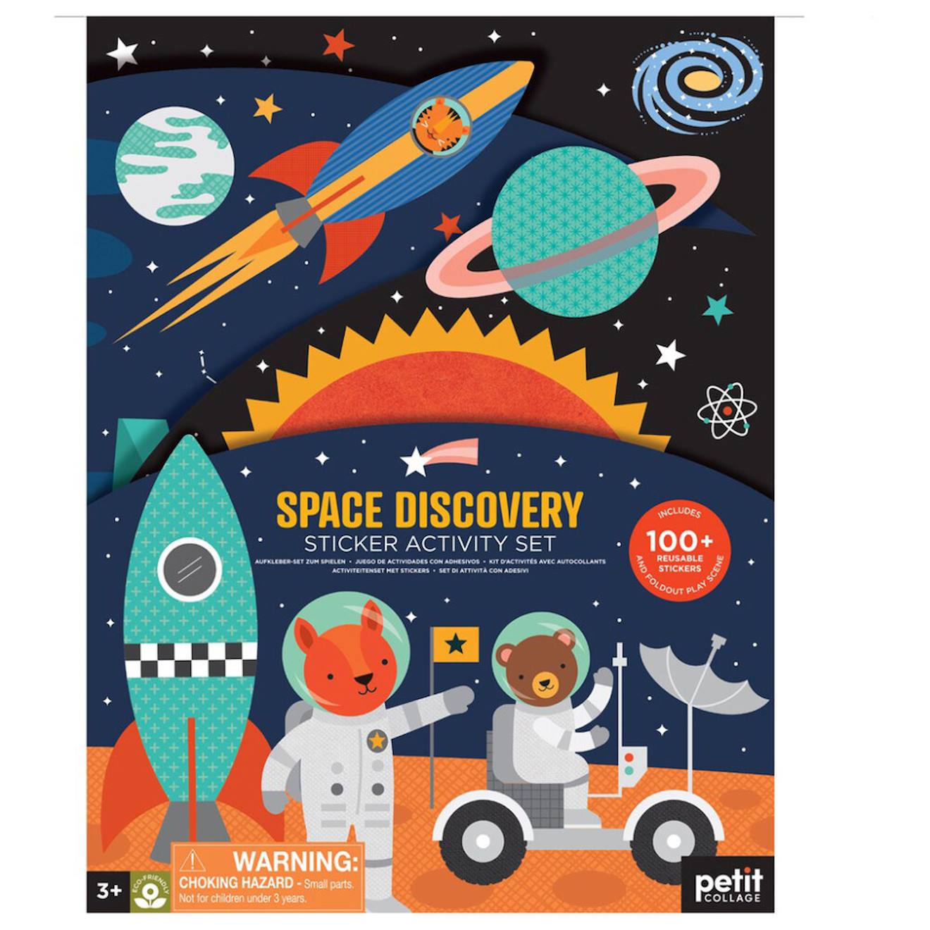 Autocollants Réutilisables - Découverte De L'espace Multicolor