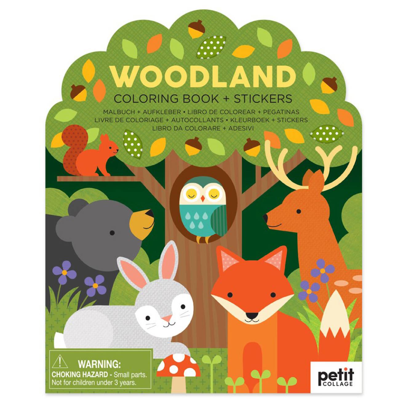 Livre De Coloriage Avec Autocollants - Bois Multicolor