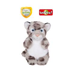 Jouet-Premier âge-Peluche défis nature protect - panthère des neiges 15cm Collaboration Bioviva
