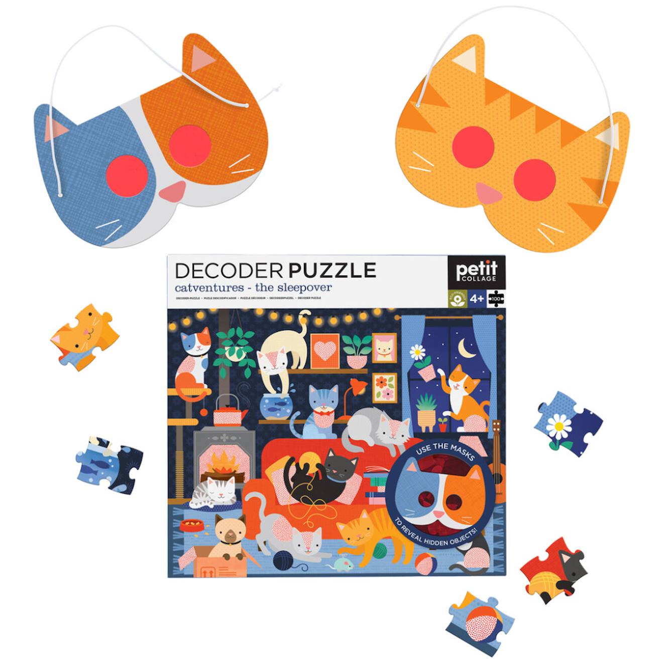 Decoder Puzzle - Aventures De Chat Multicolor