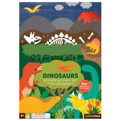 -Autocollants reutilisables set - dinos