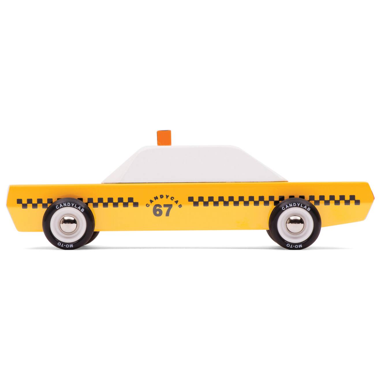 Taxi New-yorkais En Bois – Voiture Miniature Dès 3 Ans Yellow