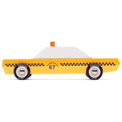 Jouet-Jeux d'imagination-Taxi new-yorkais en bois – voiture miniature dès 3 ans