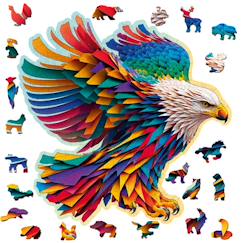 Jouet-Puzzle en bois Aigle Lumineux 250 pièces – activité artistique et relaxante