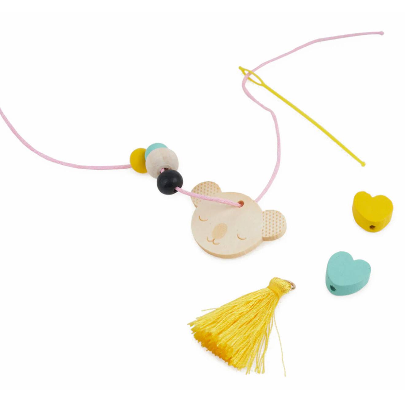 Kit Créatif Bijoux En Bois – Activité Manuelle Dès 6 Ans Multicolor