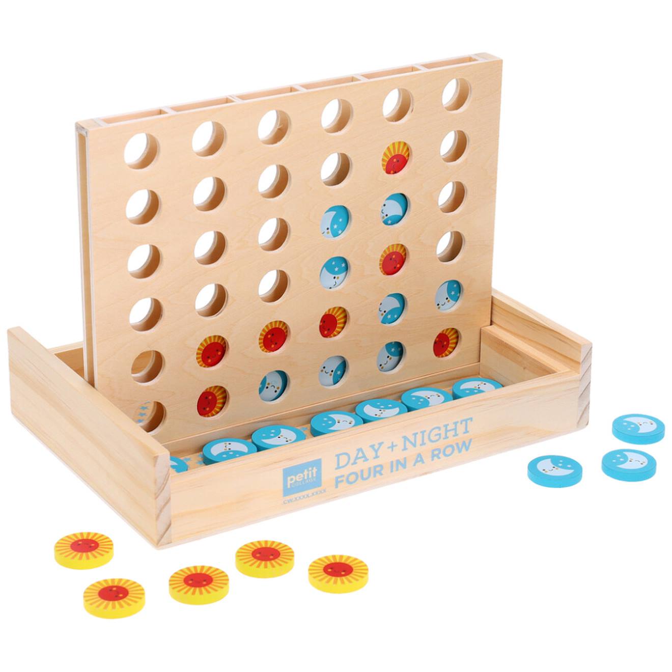 Jeu En Bois Day & Night – 4 En Ligne Dès 5 Ans Multicolor