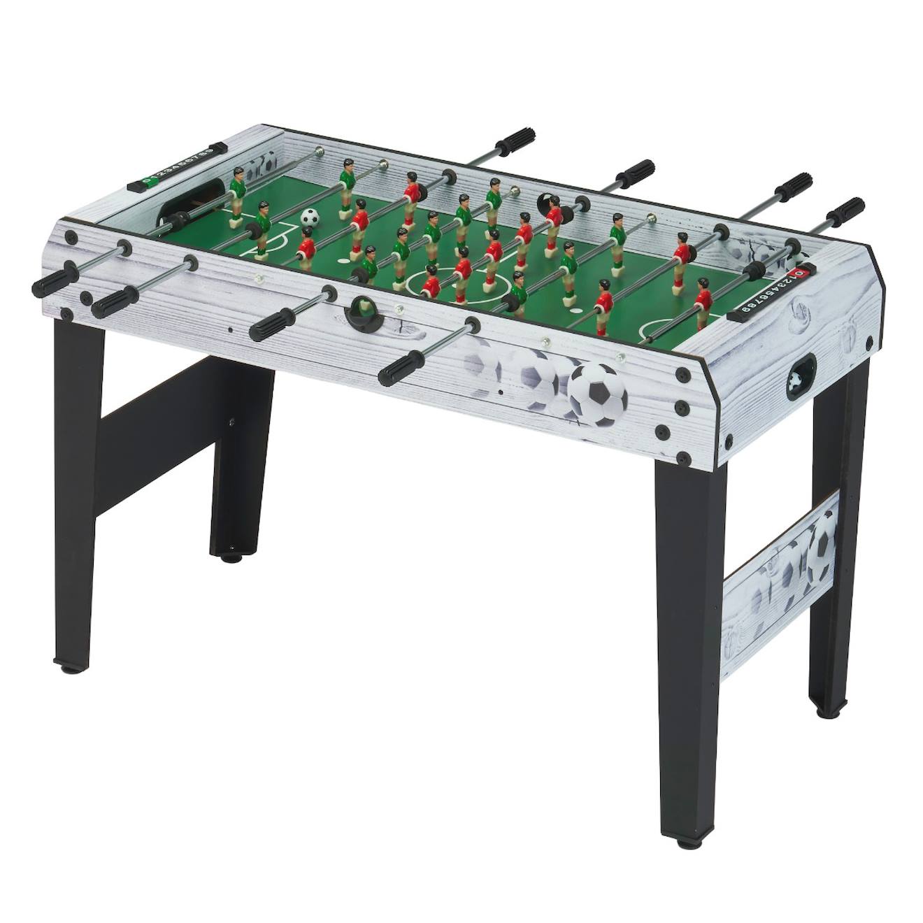 Table De Baby-foot D'intérieur Enfant - 22 Joueurs - 3 Balles Incluses - 2 À 4 Joueurs Gris