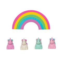 Jouet-Activités artistiques et musicales-Set de 5 gommes parfumées licornes
