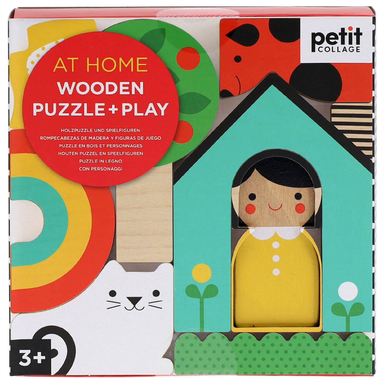 Puzzle Formes A La Maison 8 Pièces Multicolor