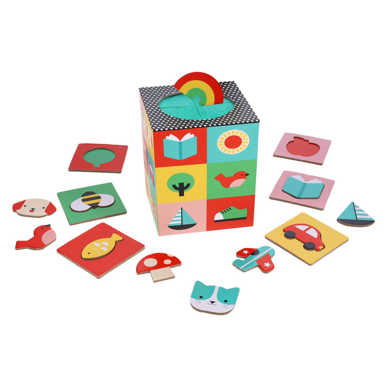 Jeu Sensoriel D’association Tactile – Activité Éducative Dès 3 Ans Multicolor