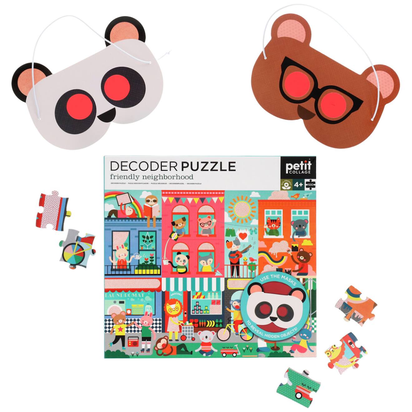 Decoder Puzzle 100 Pièces - Quartier Convivial Multicolor