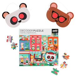 Jouet-Jeux éducatifs-Puzzles-Decoder puzzle 100 pièces - quartier convivial