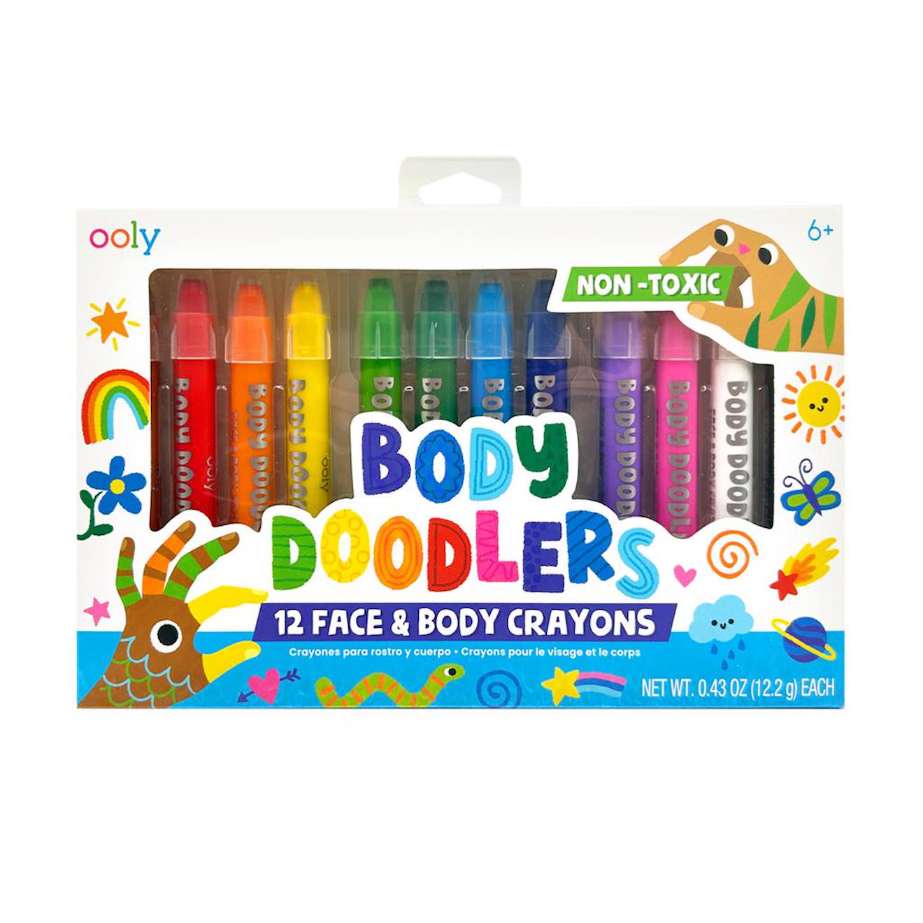 Crayons De Couleur Pour Visage Et Mains Multicolor
