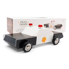 Jouet-Jeux d'imagination-Voiture de police en bois – véhicule miniature design dès 3 ans