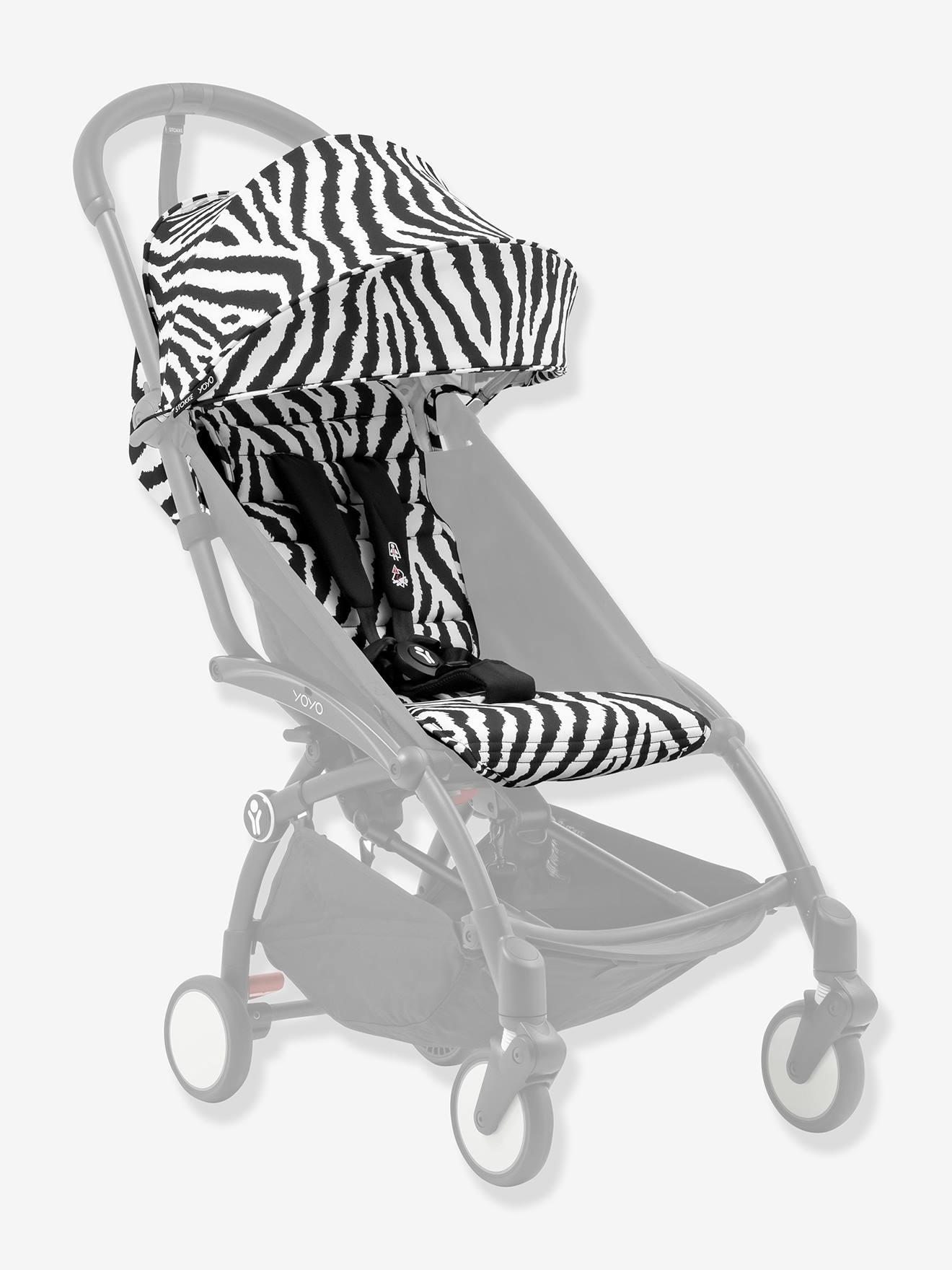 Assise Pack couleur poussette YOYO³ - 6+ noir imprimé