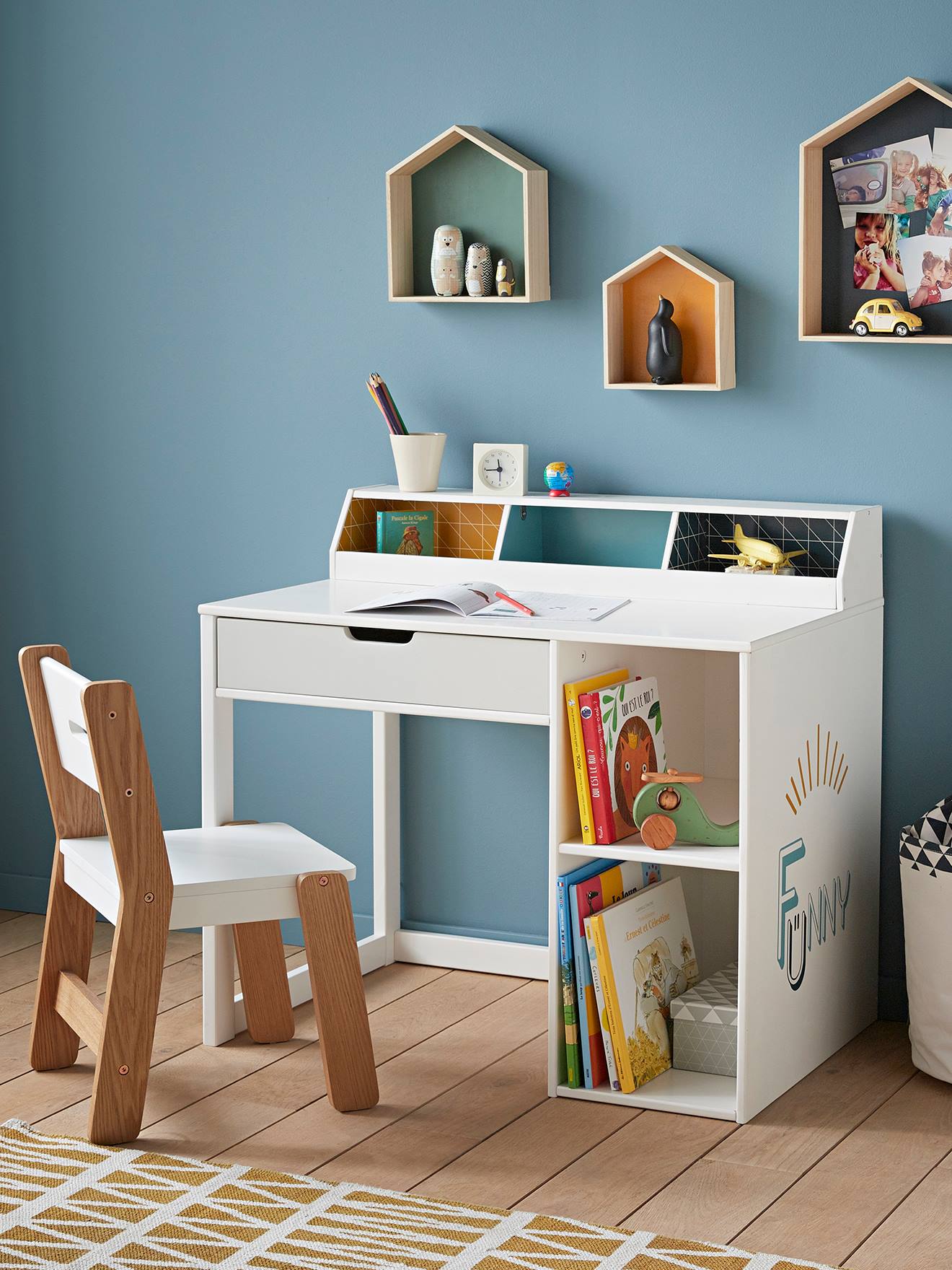 Bureau maternelle FUNNY bleu