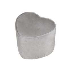-Tabouret pouf cœur en velours et bois lil sofa