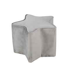 -Tabouret pouf étoile en velours et bois lil sofa