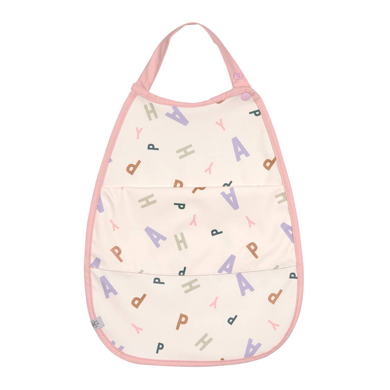 Grand Bavoir Avec Poche Happy Fruits Peach Rose