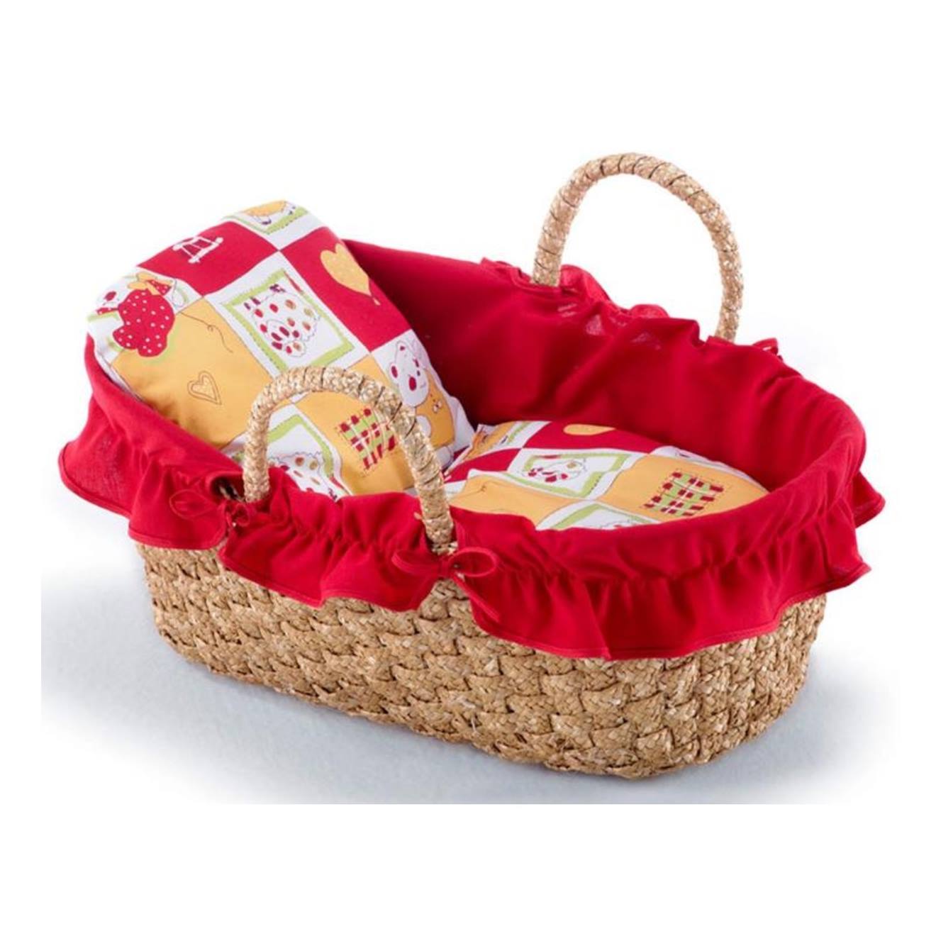 Couffin Pour Poupons 33 Cm Rouge