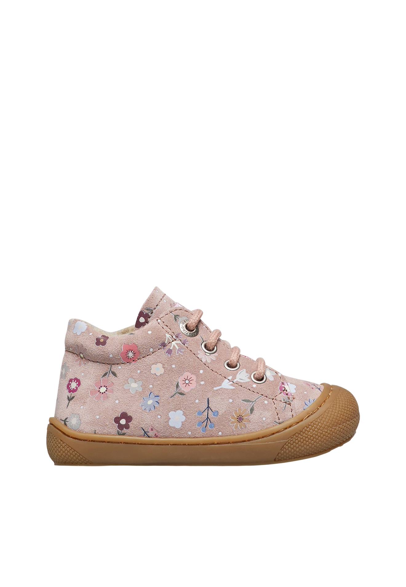 Chaussures Premiers Pas En Suède Cocoon Rose-
