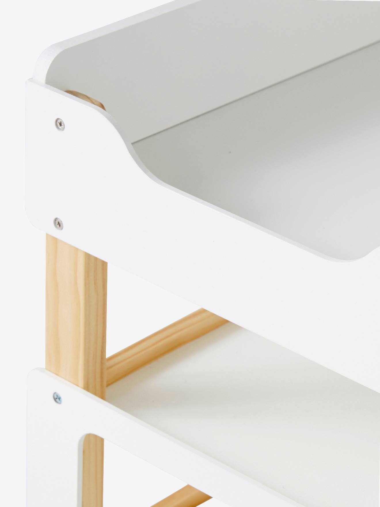 Table à langer pour poupon en bois FSC® blanc - Vertbaudet