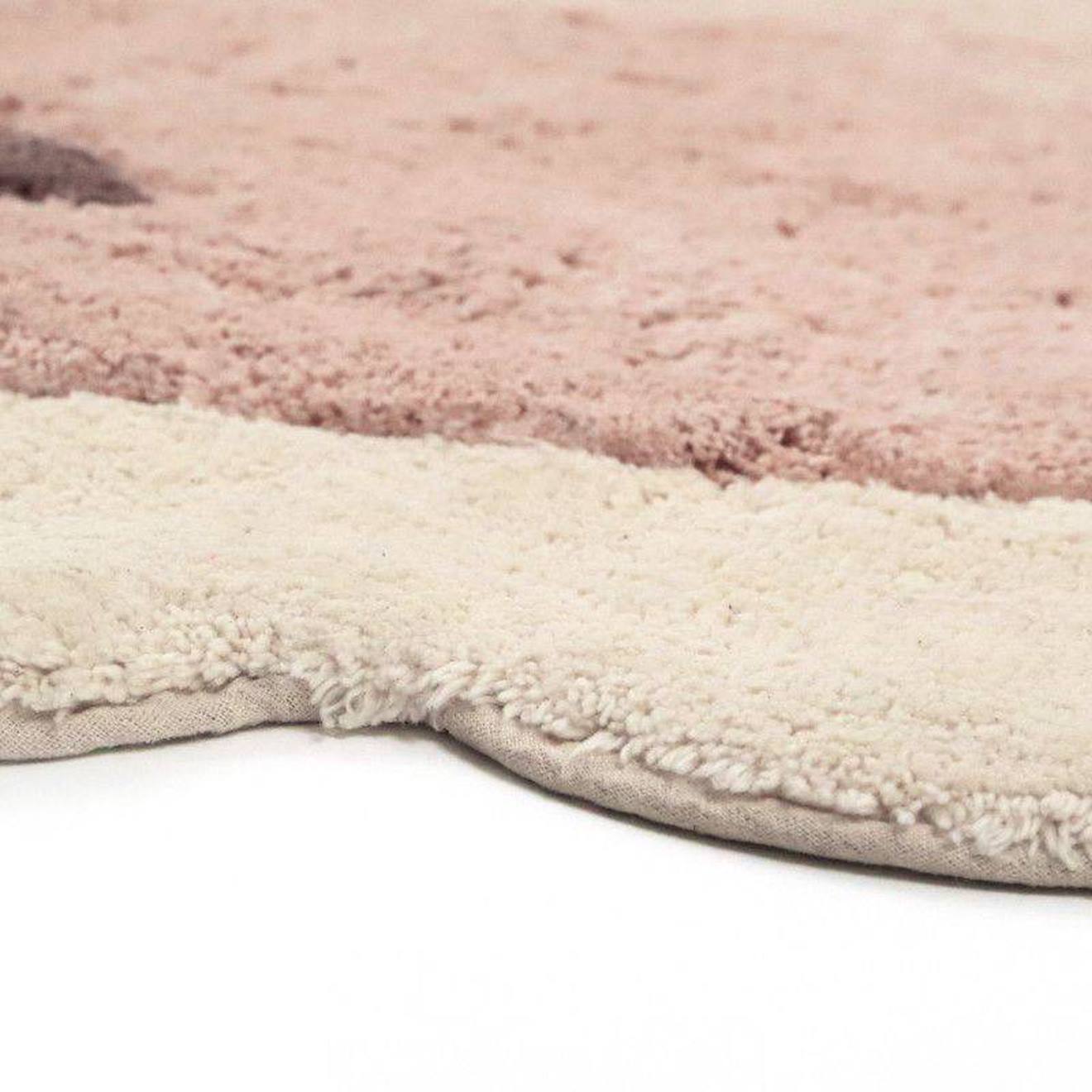 Tapis Chambre Enfant Coton Lavable Petit Mouton Lolho Blanc Cassé (Nattiot) - Image 2