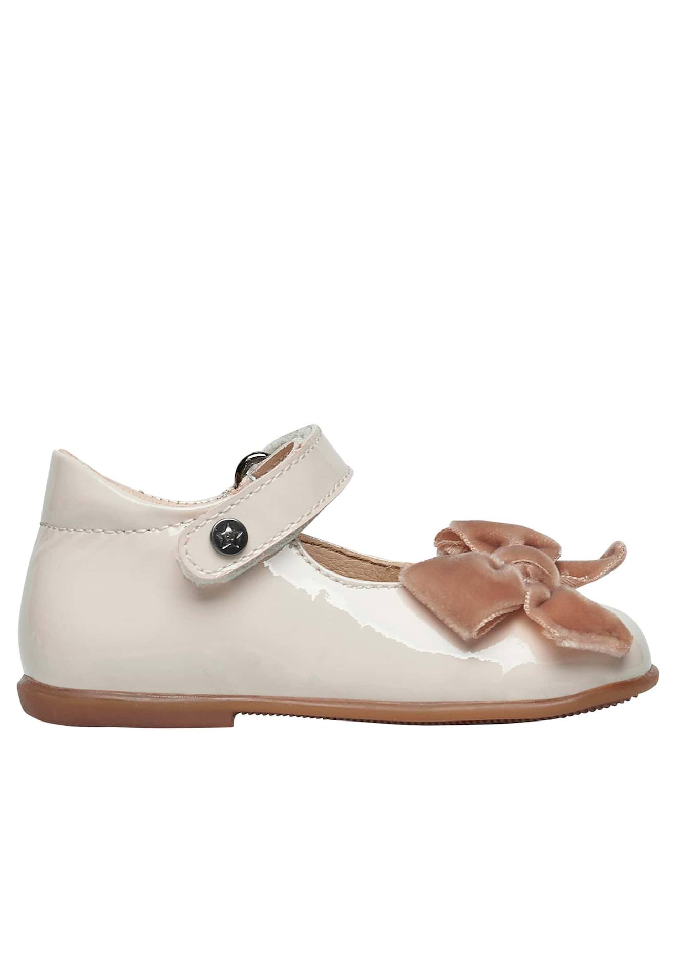 Ballerines En Verni Arabesque Blanc Crème-