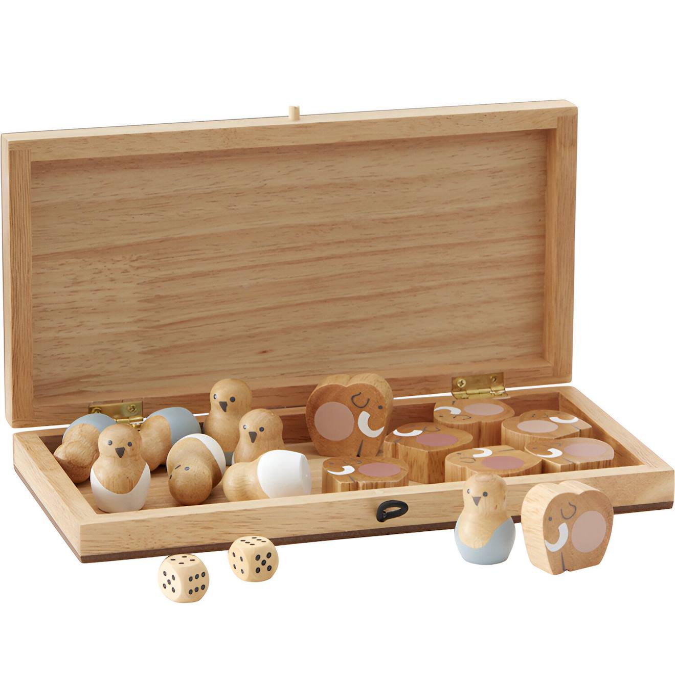 Jeu De Petits Chevaux Neo Beige, Rose, Bleu (Kids Concept) - Image 2