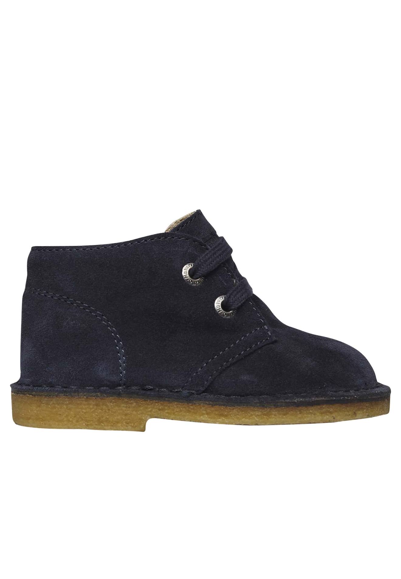 Boots En Suède Milky Marine-