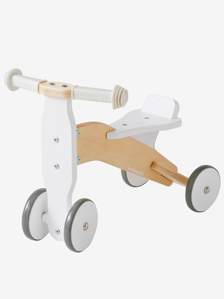 Porteur Tricyle En Bois Blanc Vertbaudet