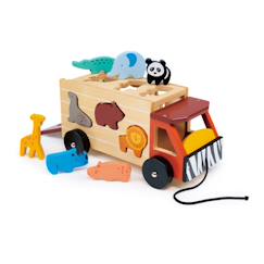 Jouet-Premier âge-Camion de safari à tirer