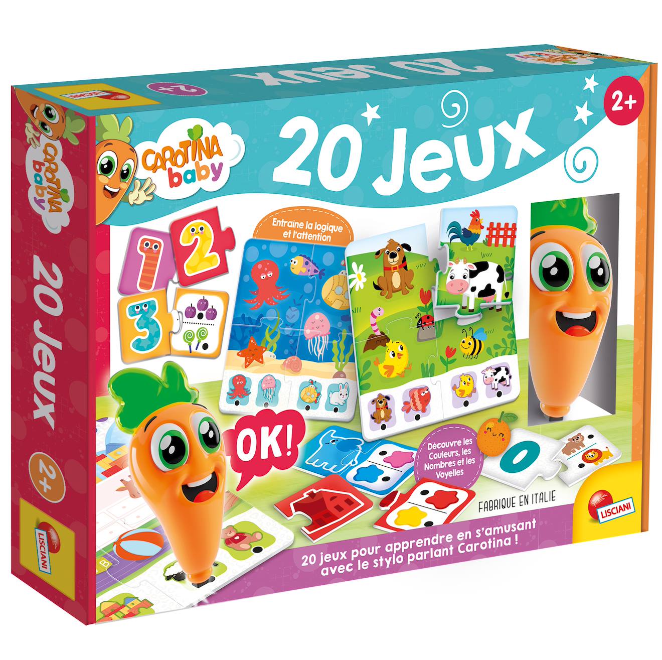20 Jeux Éducatifs Avec Stylo Parlant Carotina Baby Multicolore