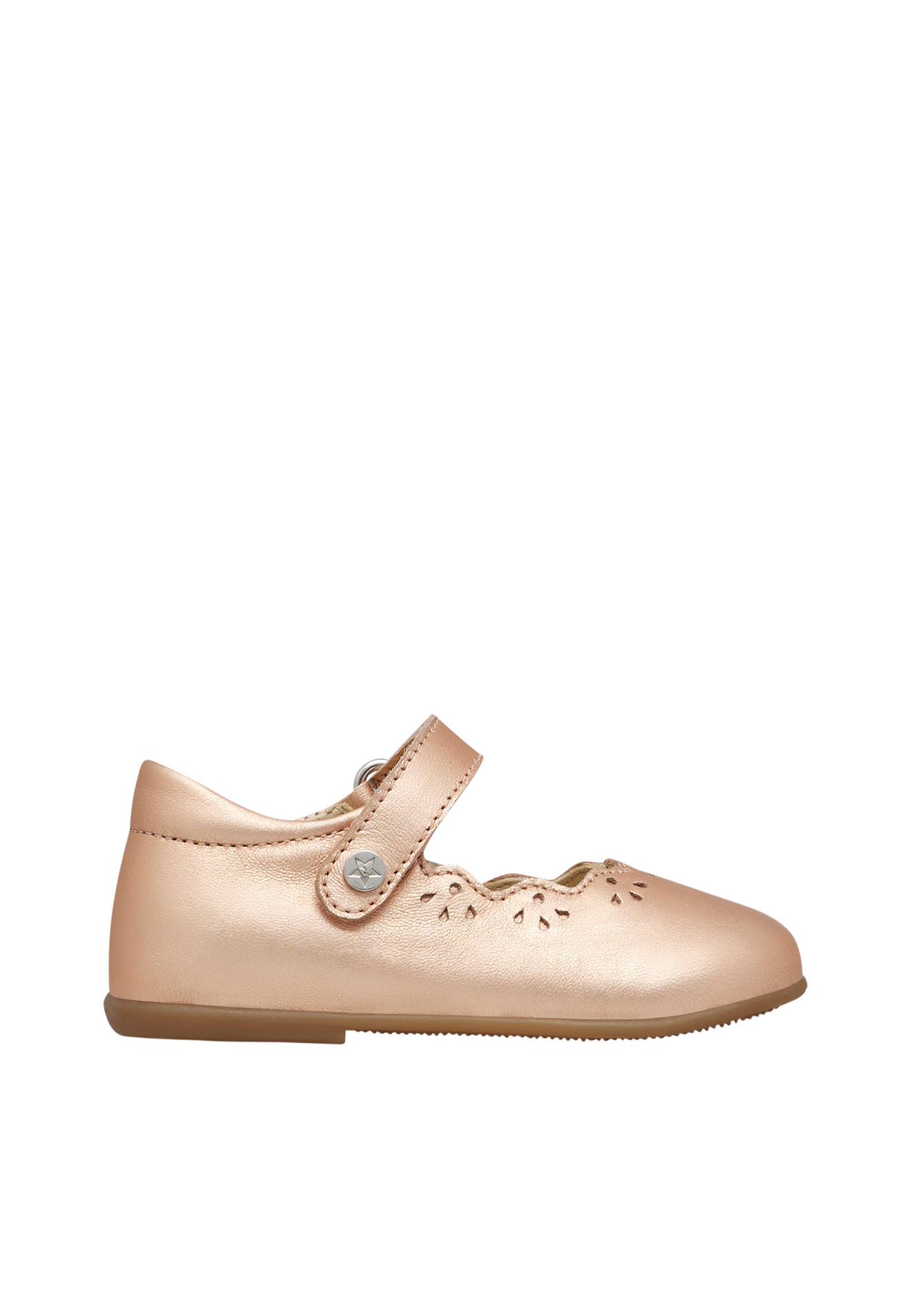 Ballerines En Cuir Olya Rose Poudré-