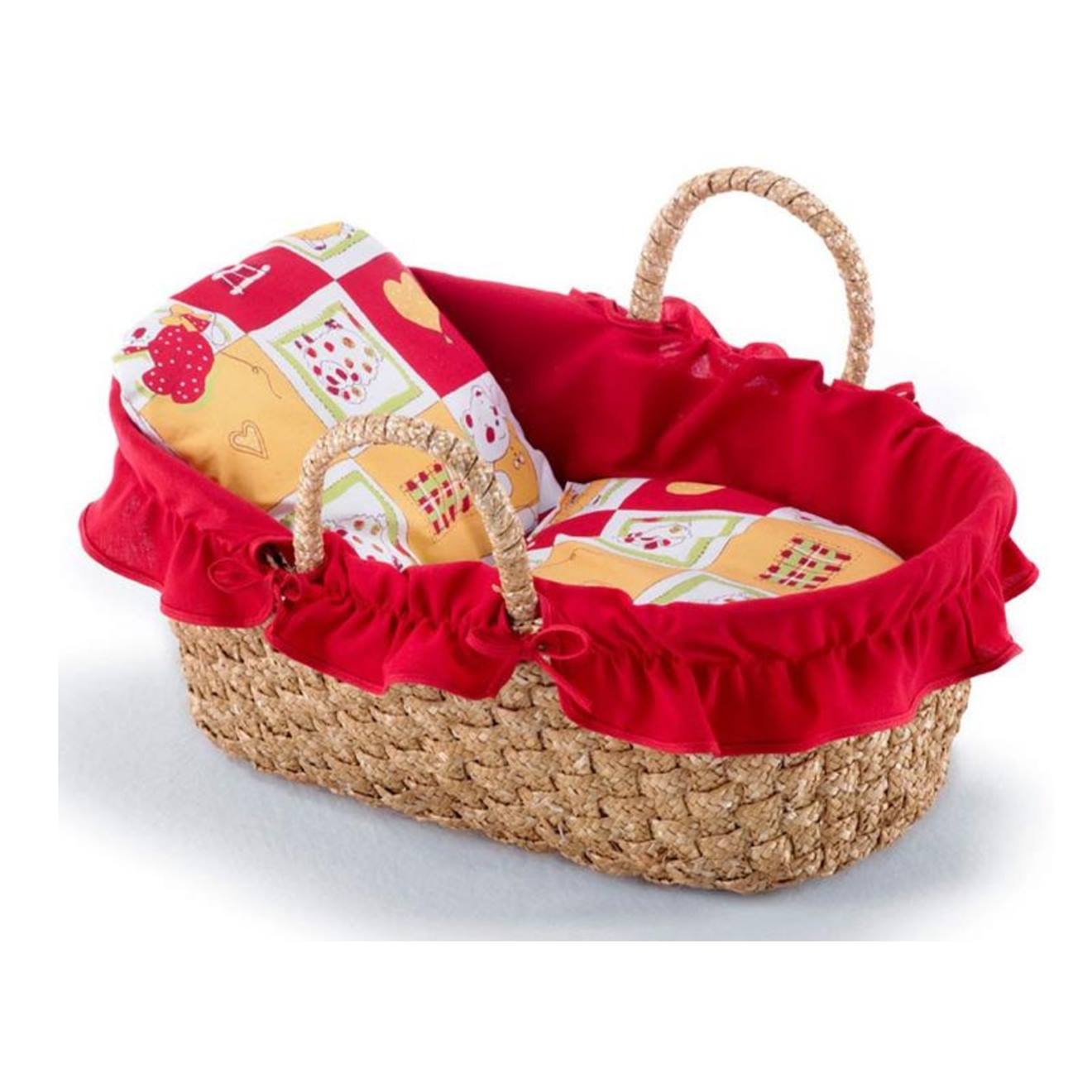 Sac De Transport Couffin Pour Poupons 45 Cm Rouge