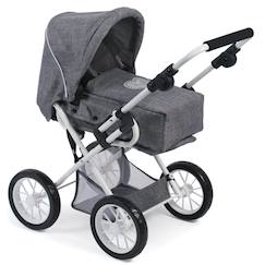 Poussette 3 En 1 Pour Poupée Bayer Chic 2000 Linus | Nacelle + Siège Sport + Siège Auto - Jusqu'à 52 Cm