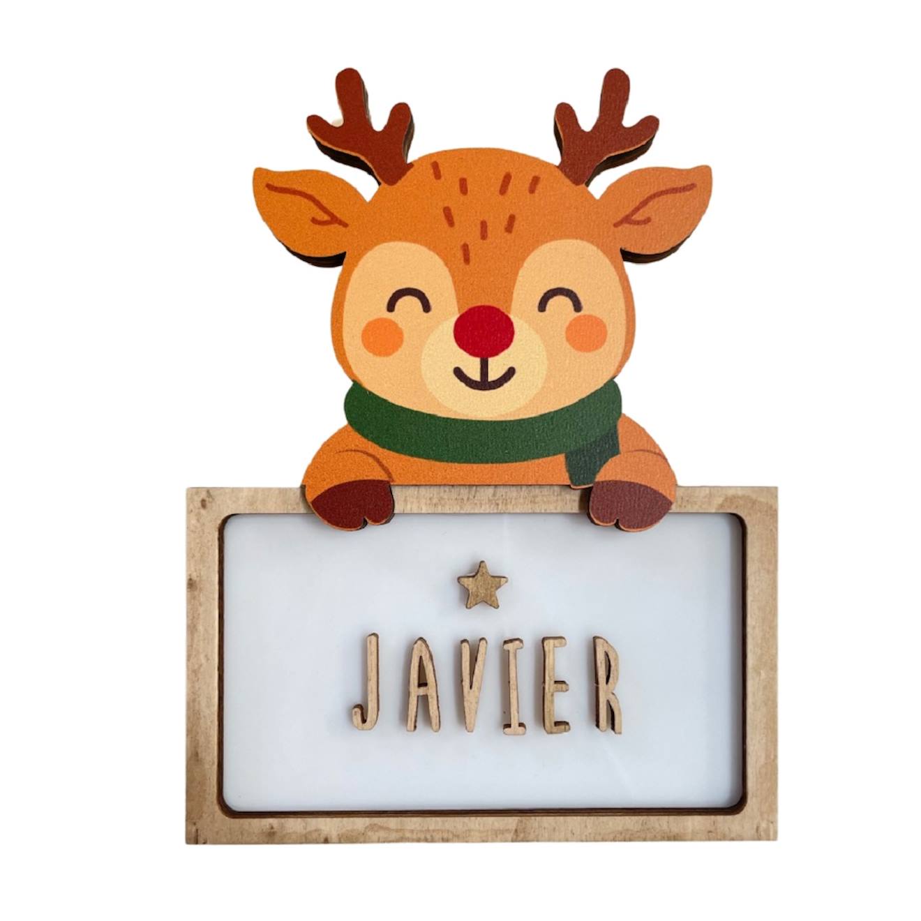 Lampe De Noël Personnalisable Marron