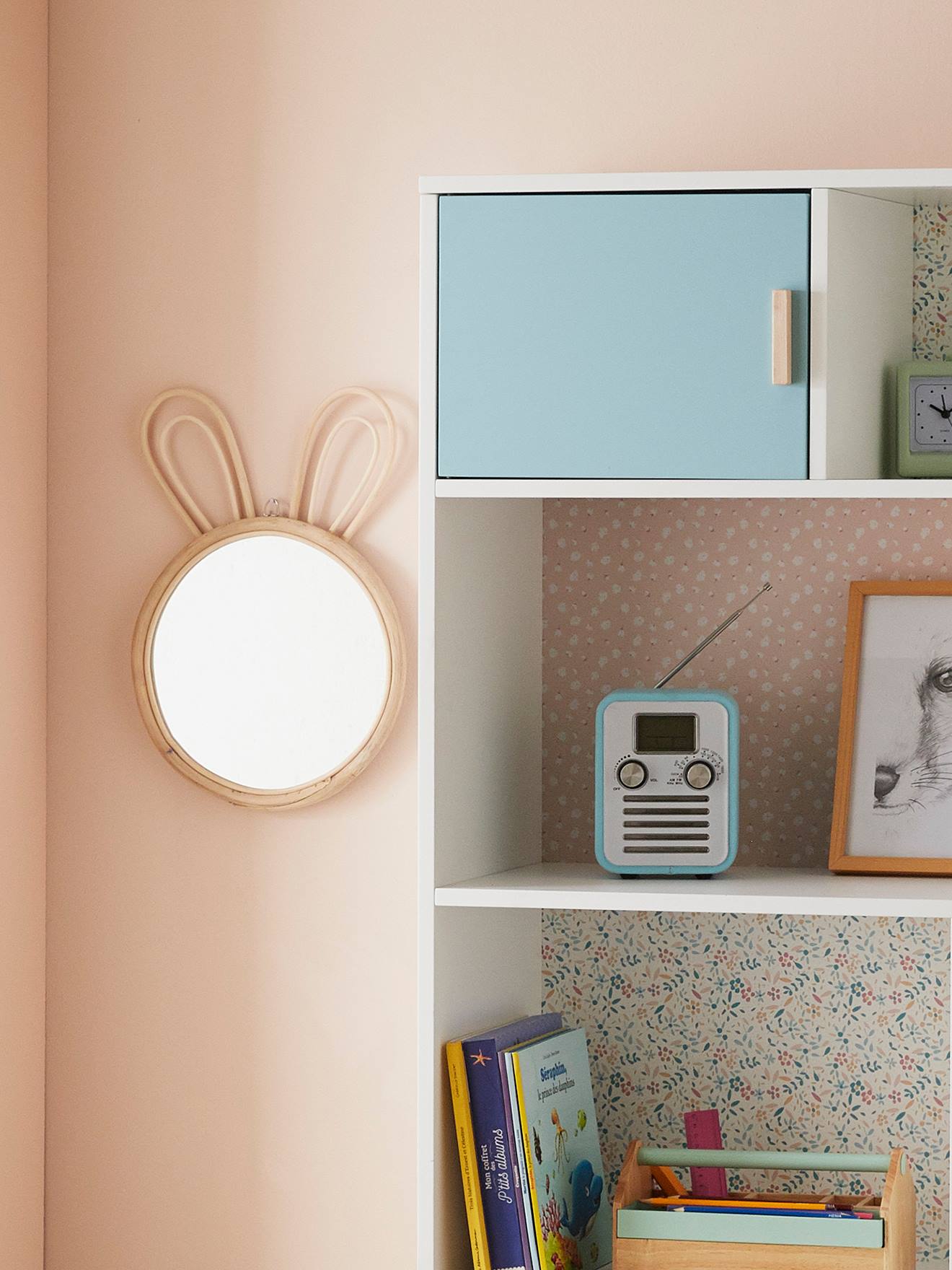 Miroir rotin Lapin rotin (Vertbaudet) - Image 1