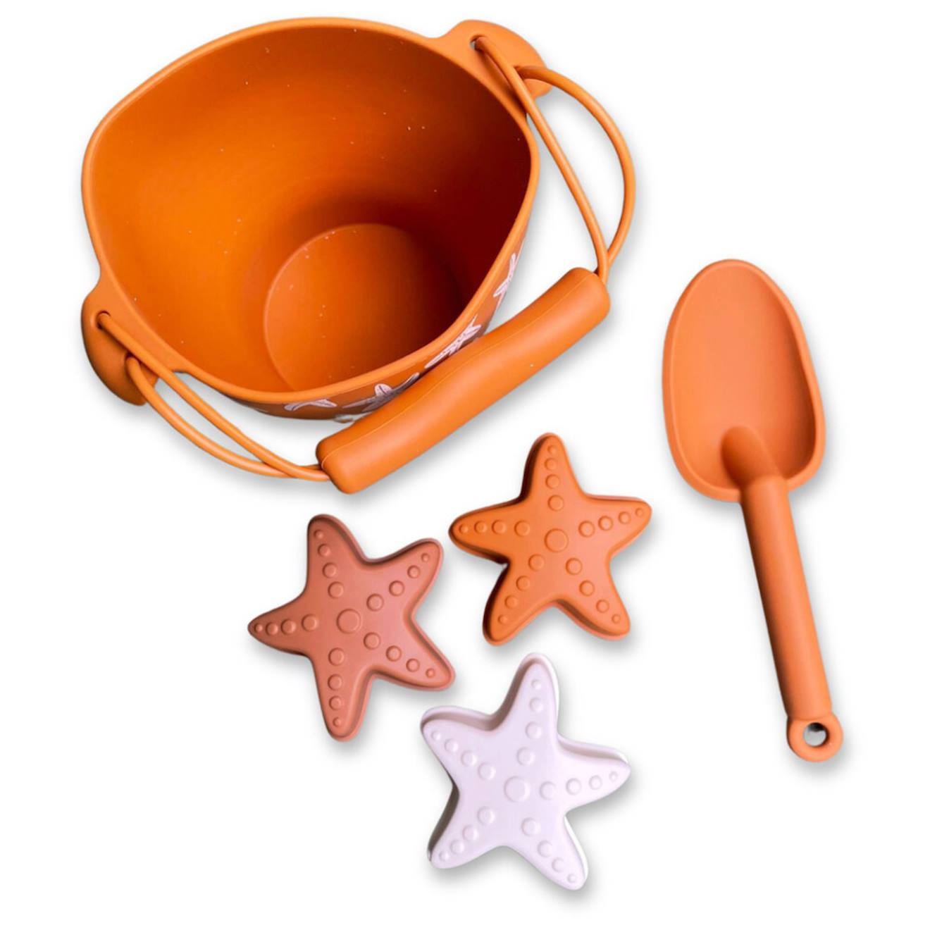 Set Jeu De Plage Thème Étoile De Mer Avec Seau, Pelle Et Moules Multicolor