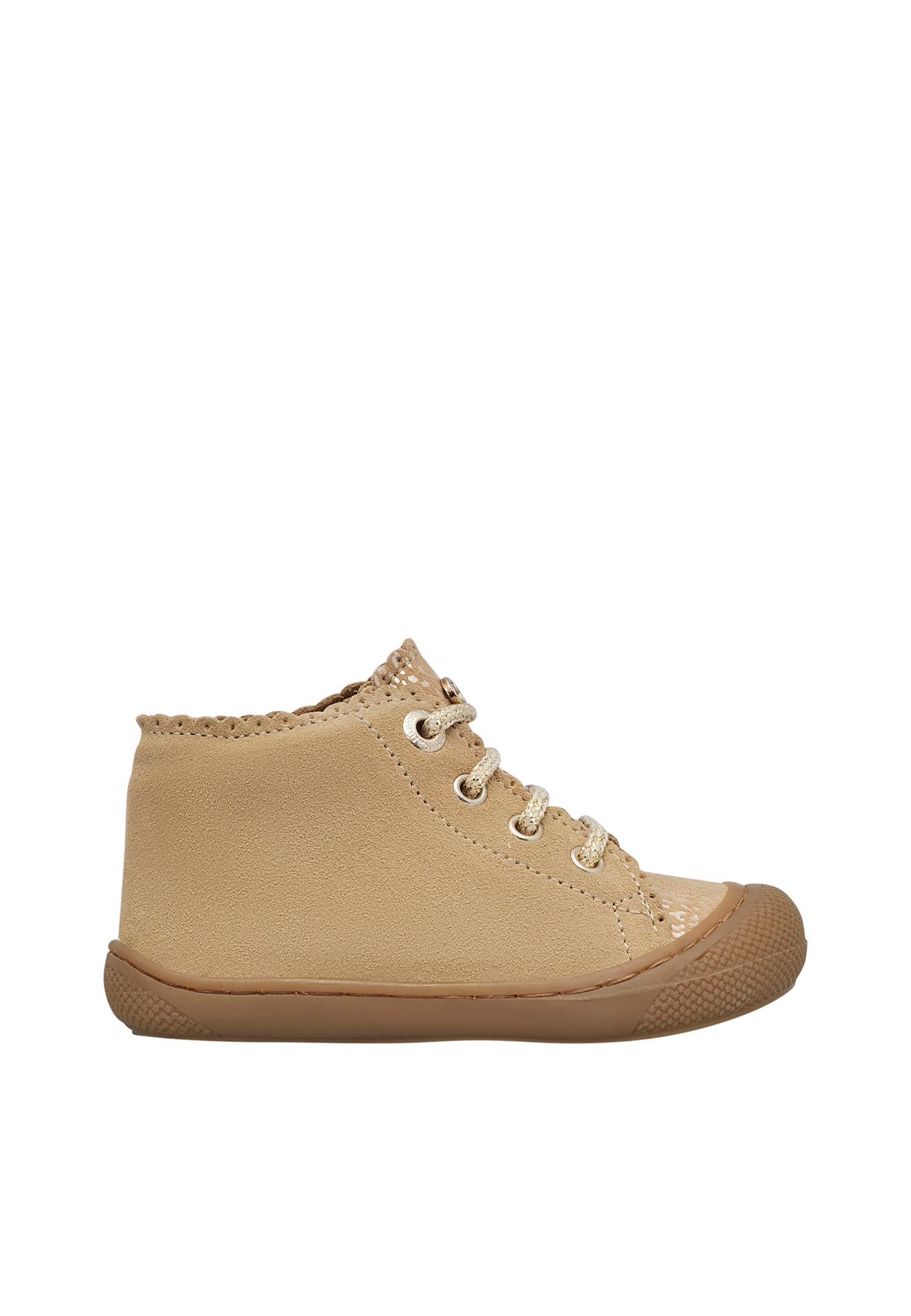 Chaussures Premiers Pas En Suède Cottins Beige-