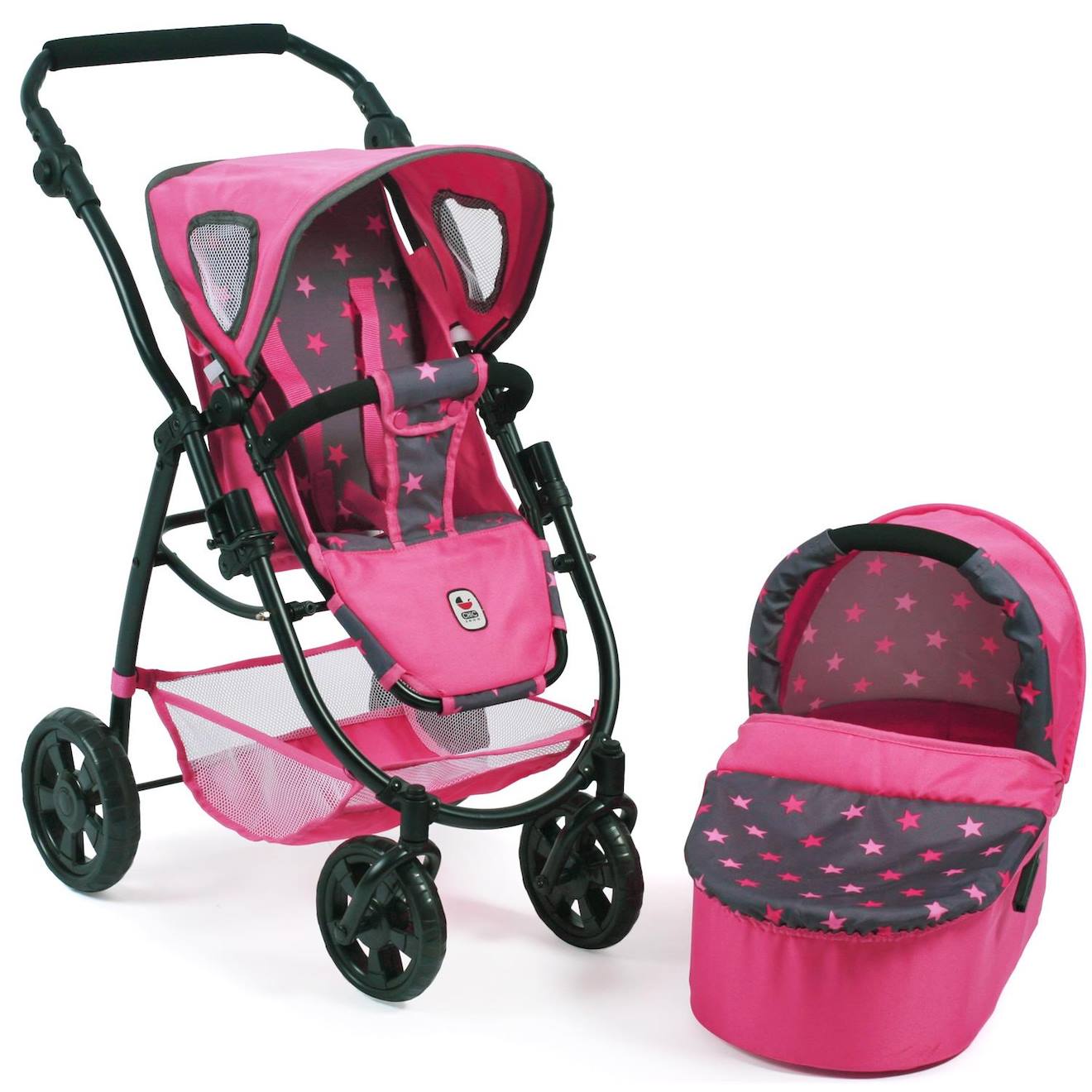 La Poussette Combinée 2 En 1 Emotion Pour Poupons Rose