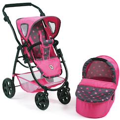 Jouet-La poussette combinée 2 en 1 emotion pour poupons
