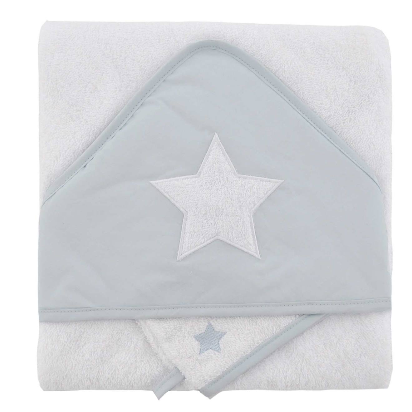 Coffret Sortie De Bain Brode Gant toile Gris Clair 25 €