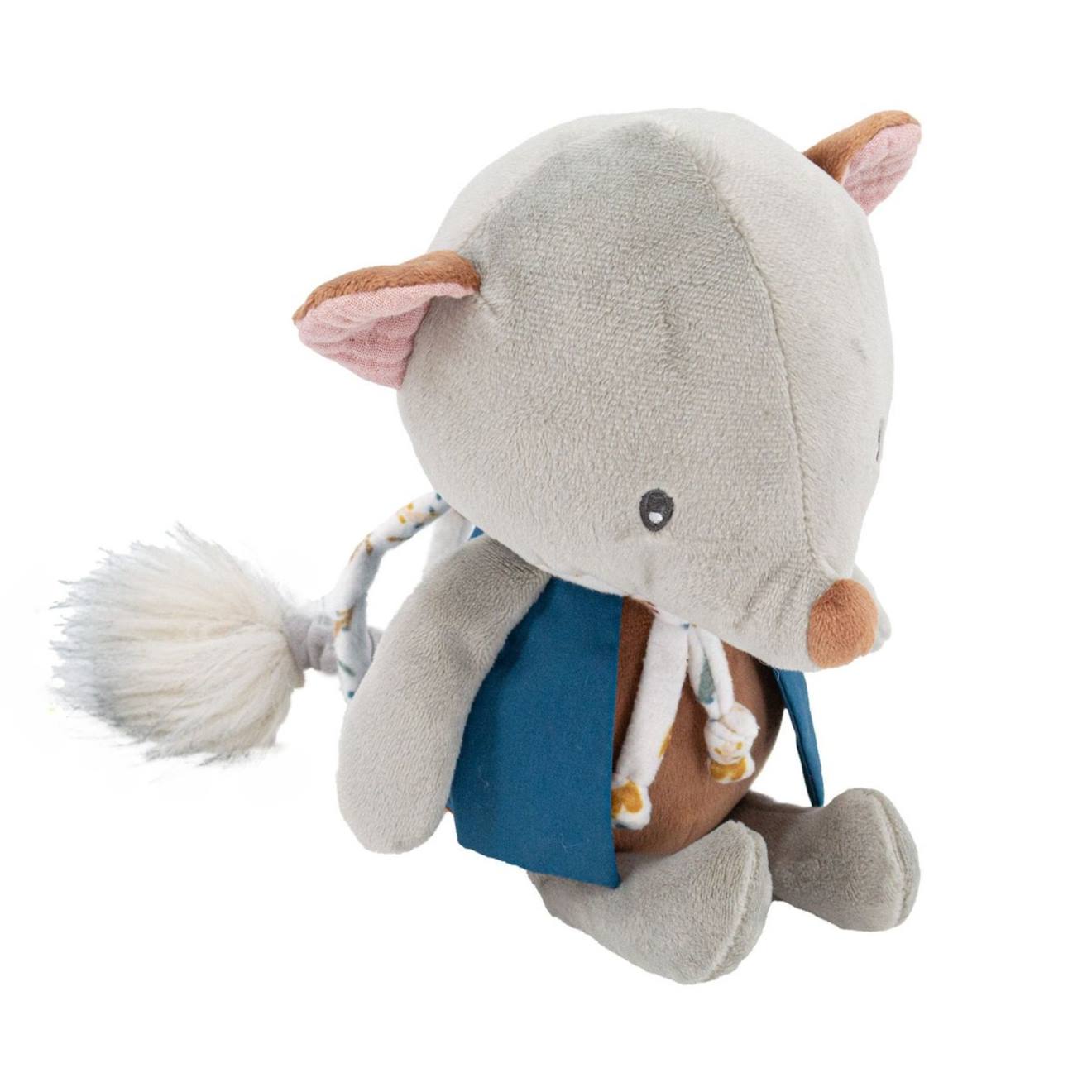Peluche Musique Bébé Alix La Souris Gris
