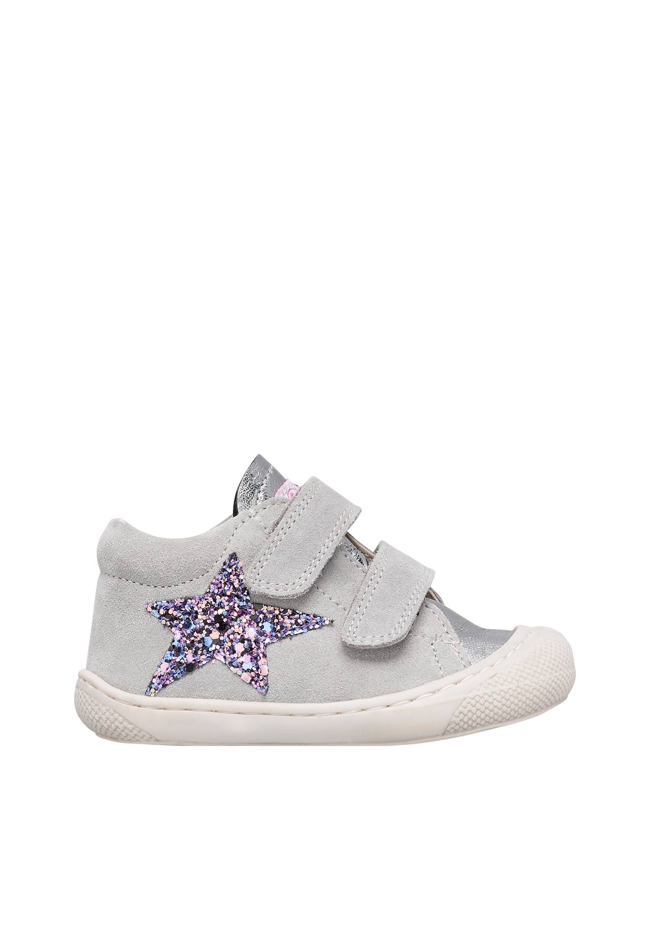 Chaussures Premiers Pas En Suède Kolde Vl Gris-argent